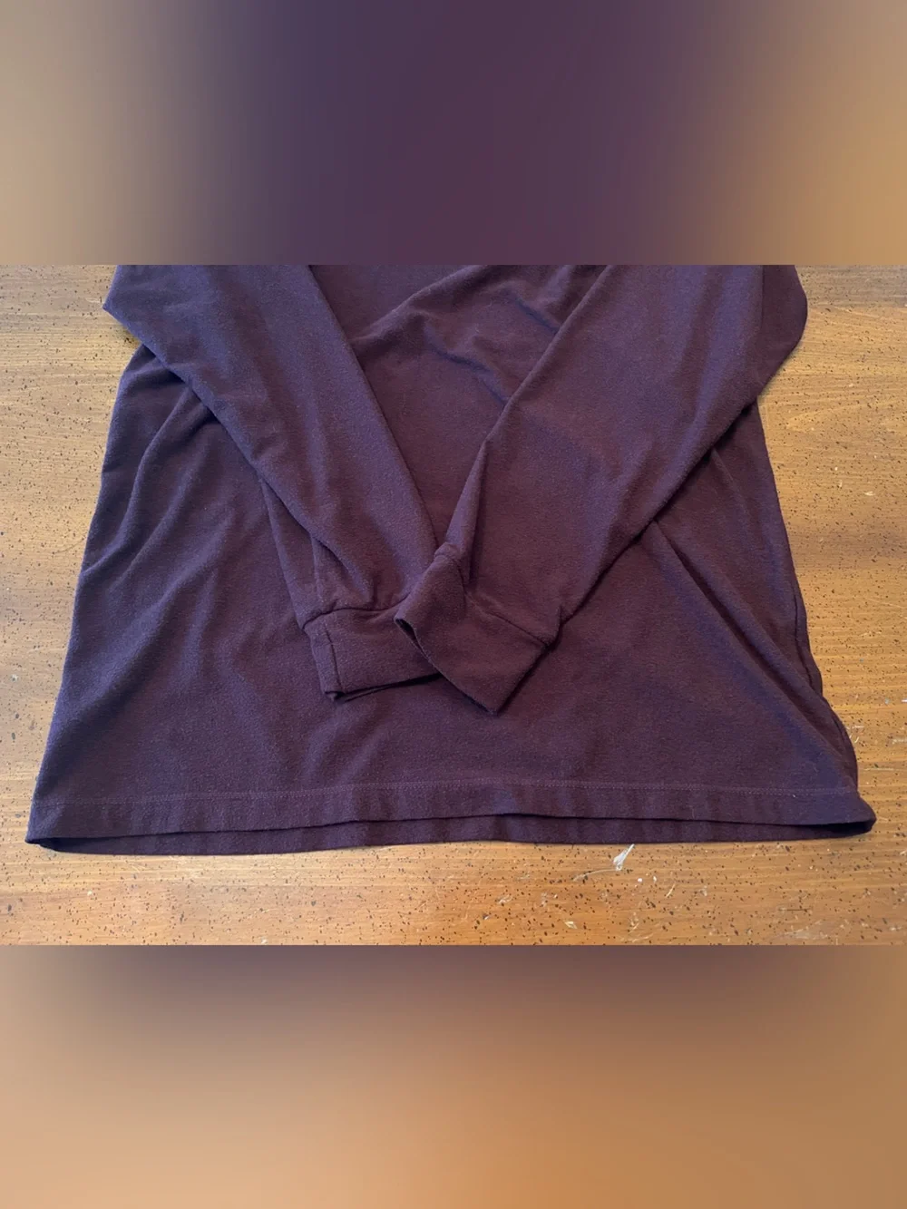 Heatkeep Burgundy Long Sleeve Base Layer Top - Size Small